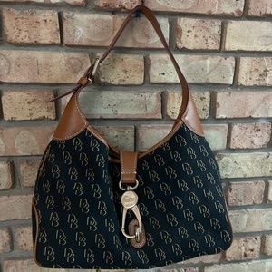 Dooney & Bourke Black and Tan Purse